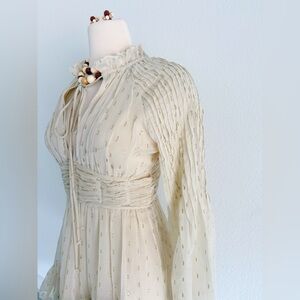 ASOS Sparkly Cream & Champagne Dress Small - Shop to Rescue 🐶